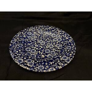 Queens Blue Ditsy Floral Dessert Salad Plate 7.5” x 7.5”  Shabby Cottage